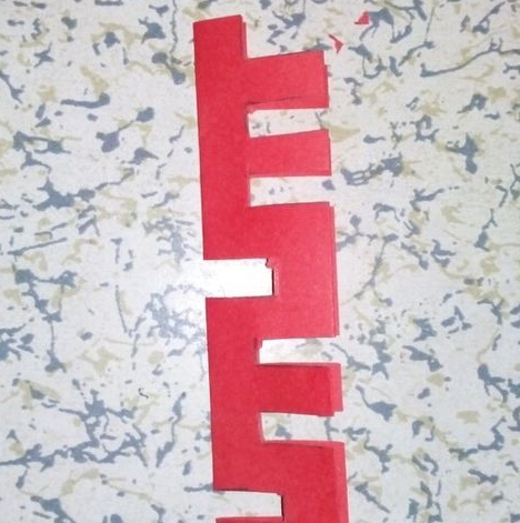 中国民间双喜步骤剪纸