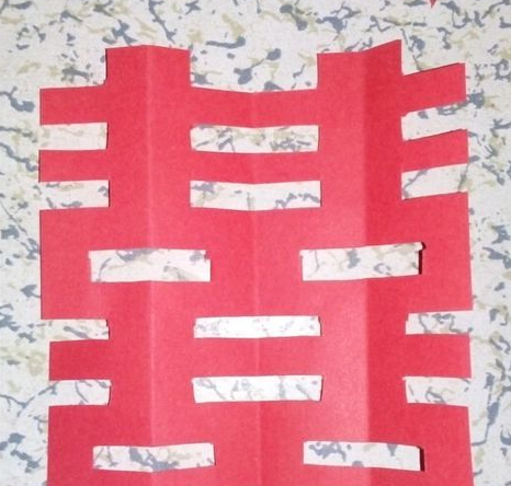 中国民间双喜步骤剪纸