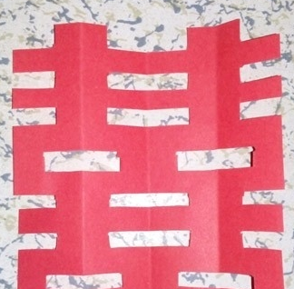 中国民间双喜步骤剪纸