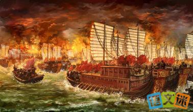 朱元璋烧船的故事