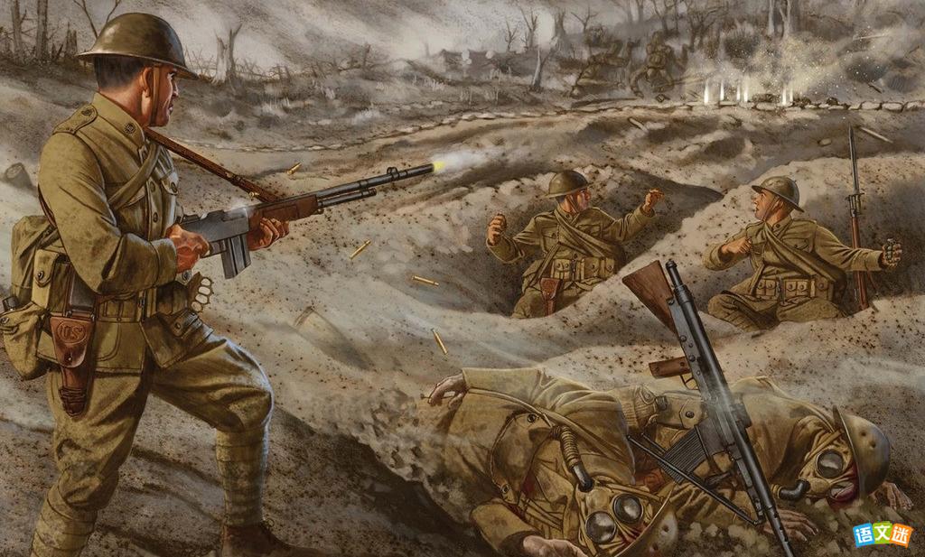 描写战争场面的片段