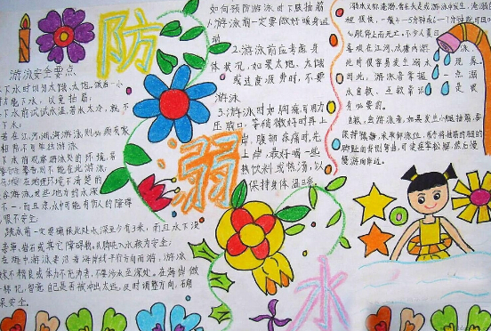 2016春季防溺水手抄报内容