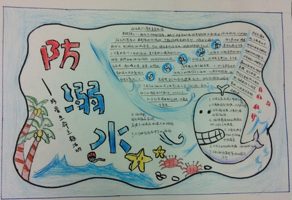 2016春季防溺水手抄报内容
