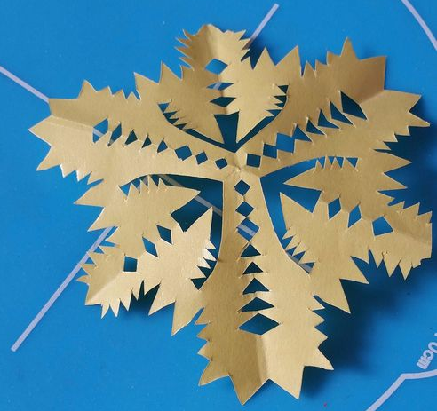 羽毛纹样剪纸教程