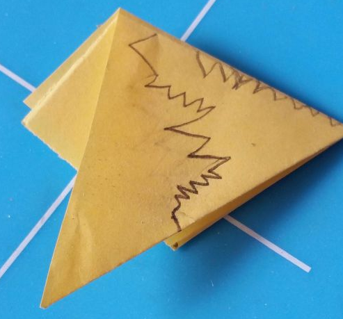 羽毛纹样剪纸教程