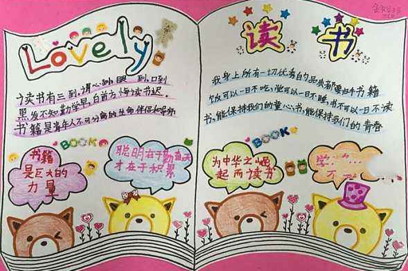 读书手抄报素材图片