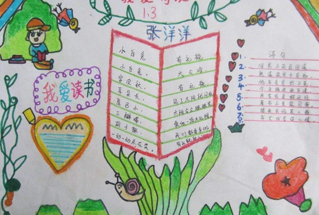 读书手抄报图片文字