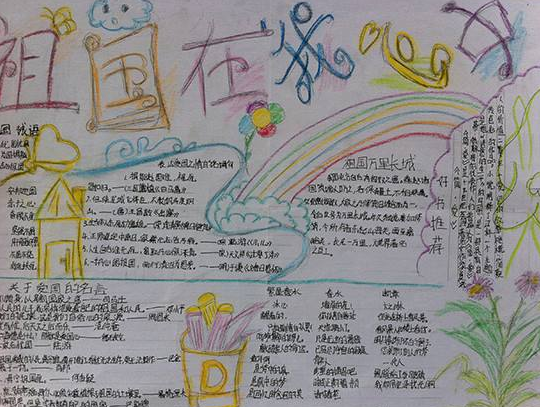 祖国在我心的手抄报文字内容