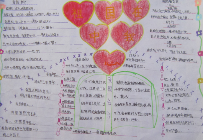 祖国在我心手抄报素材资料