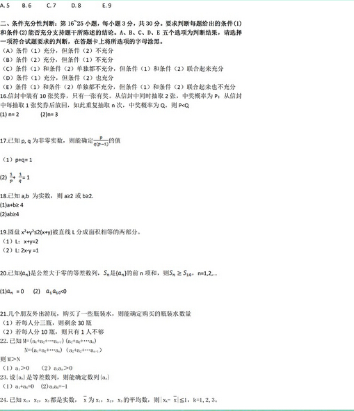 2015��MBA�����ۺ��������⣨�����棩