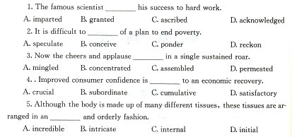 2012����ְMBAӢ���Ķ���ϰ�⸽�𰸣��壩