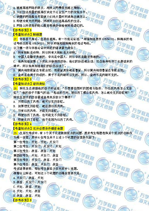 2014��1��MBA�����ۺ�����𰸣�ͼƬ�����棩