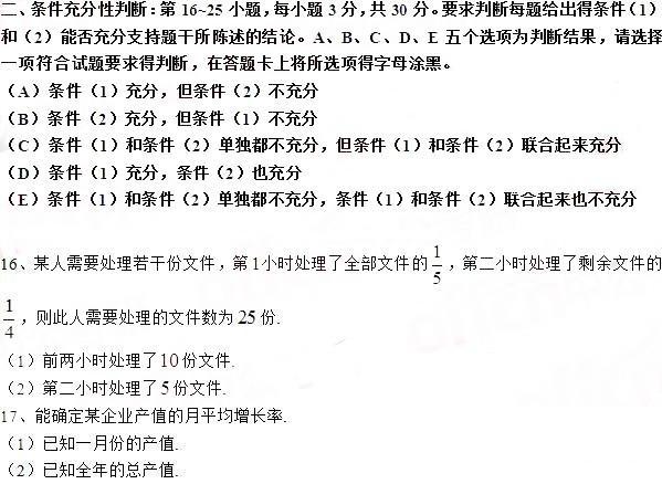 2017MBA������ѧ���⼰��