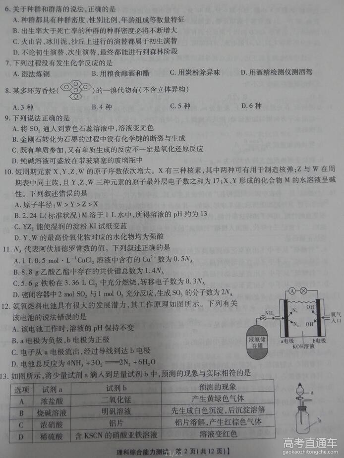 2016����ʮУ5�¸߿����������Ծ�����