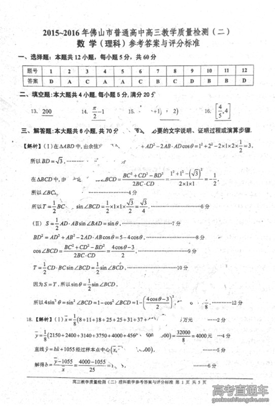 2016��ɽ�߿���ģ�������⼰�ο���