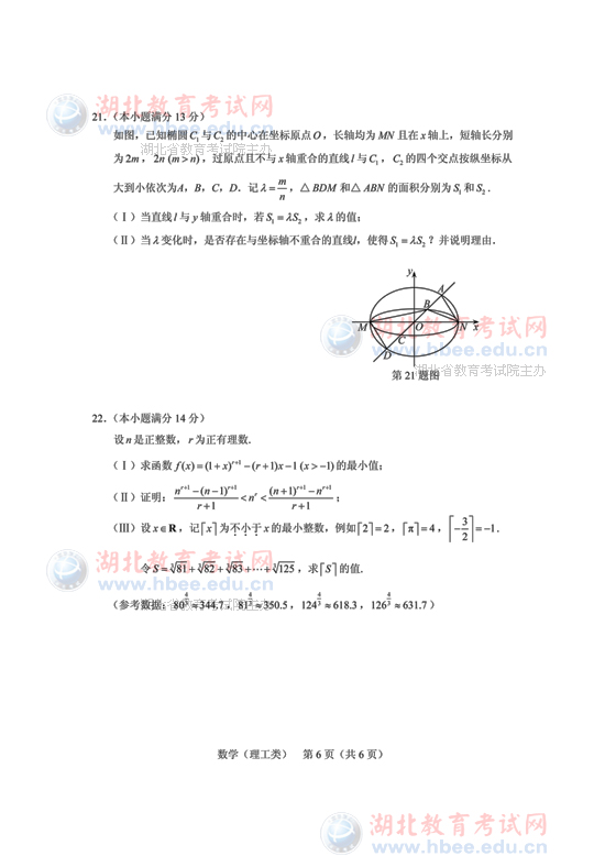 2013������߿�������ѧ�Ծ����ο���