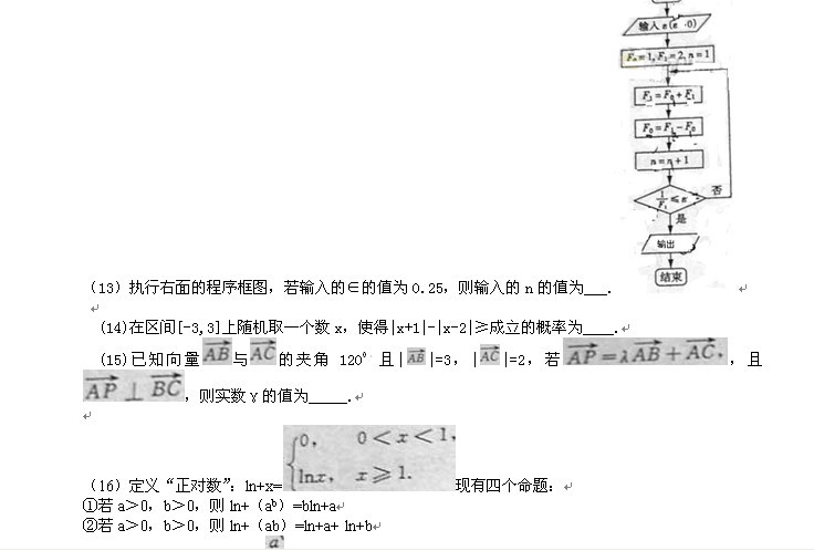 2013年山东高考试卷理科数学试题(word版)