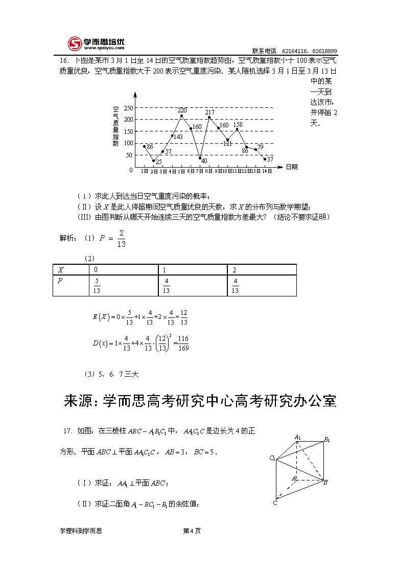 2013�걱���߿����⼰���Ŀ���ѧ�𰸽���