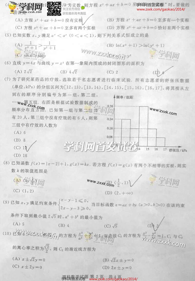 2014��ɽ���߿������������ѧ���⣨ͼƬ�棩