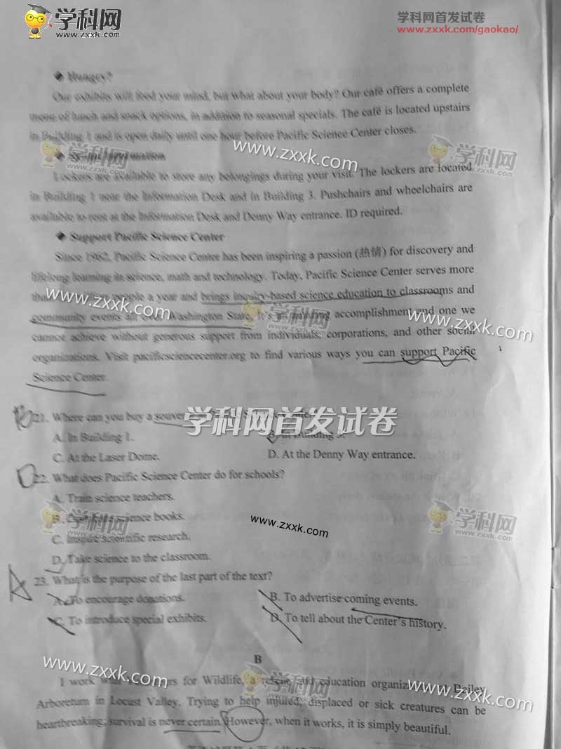 2017���ຣ�߿�Ӣ�����⣨ͼƬ�棩