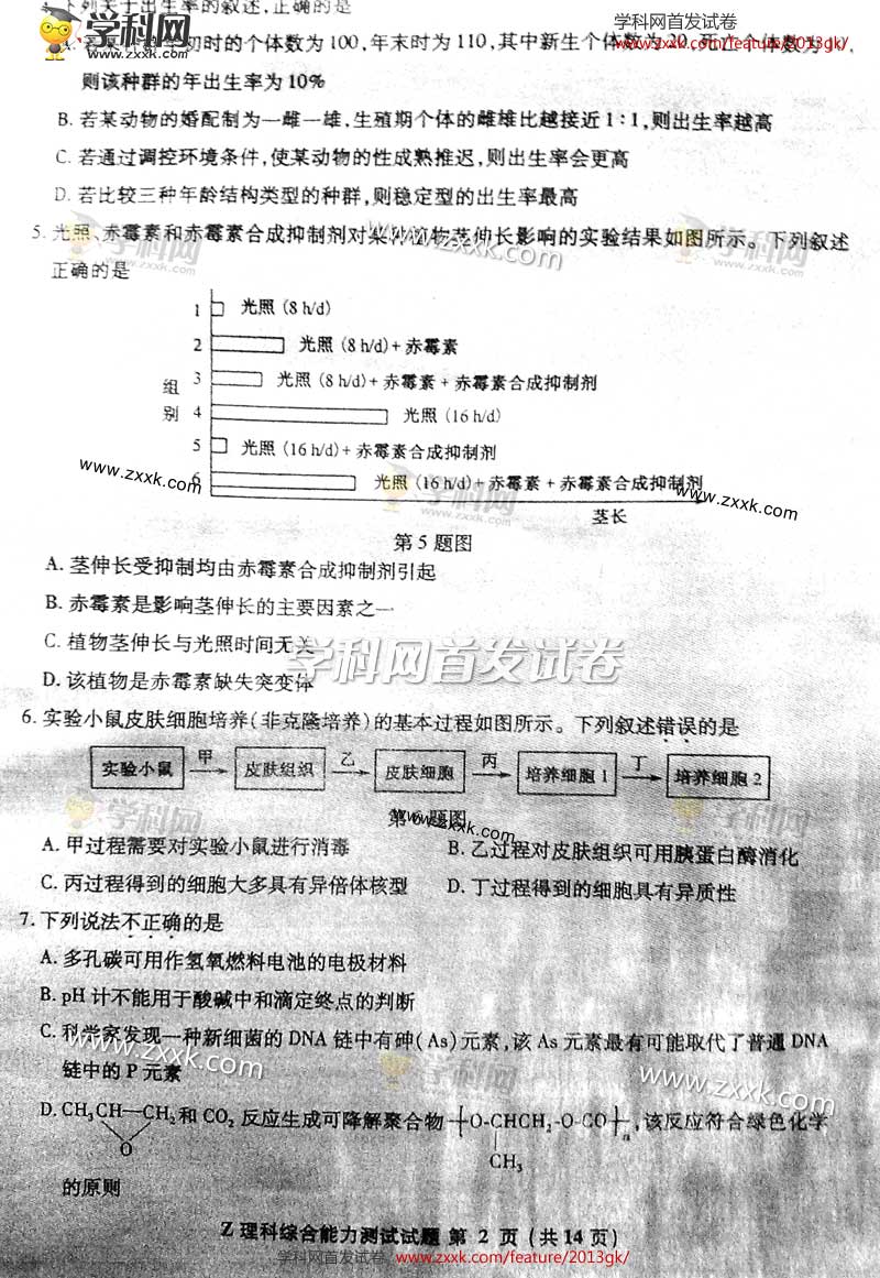 2013���㽭�߿��Ծ��������⣨ͼƬ�棩