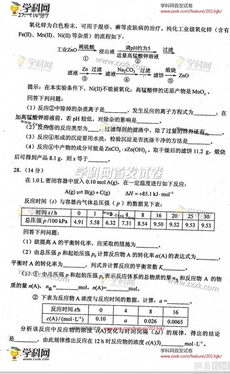 2013������߿��������⼰��