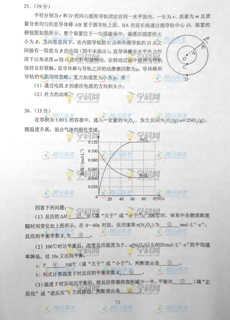 2014�������߿��������⼰�𰸽���