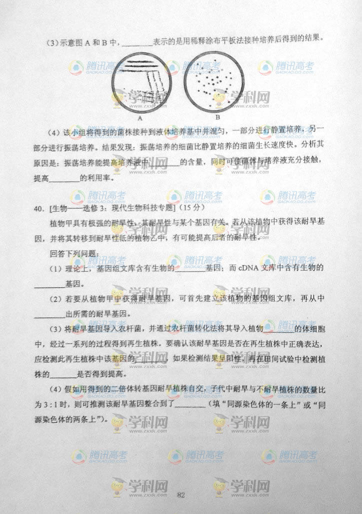 2014�������߿��������⼰�𰸽���