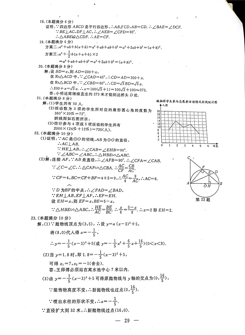 2018�������п���ѧ���⼰�𰸣�ͼƬ�棩