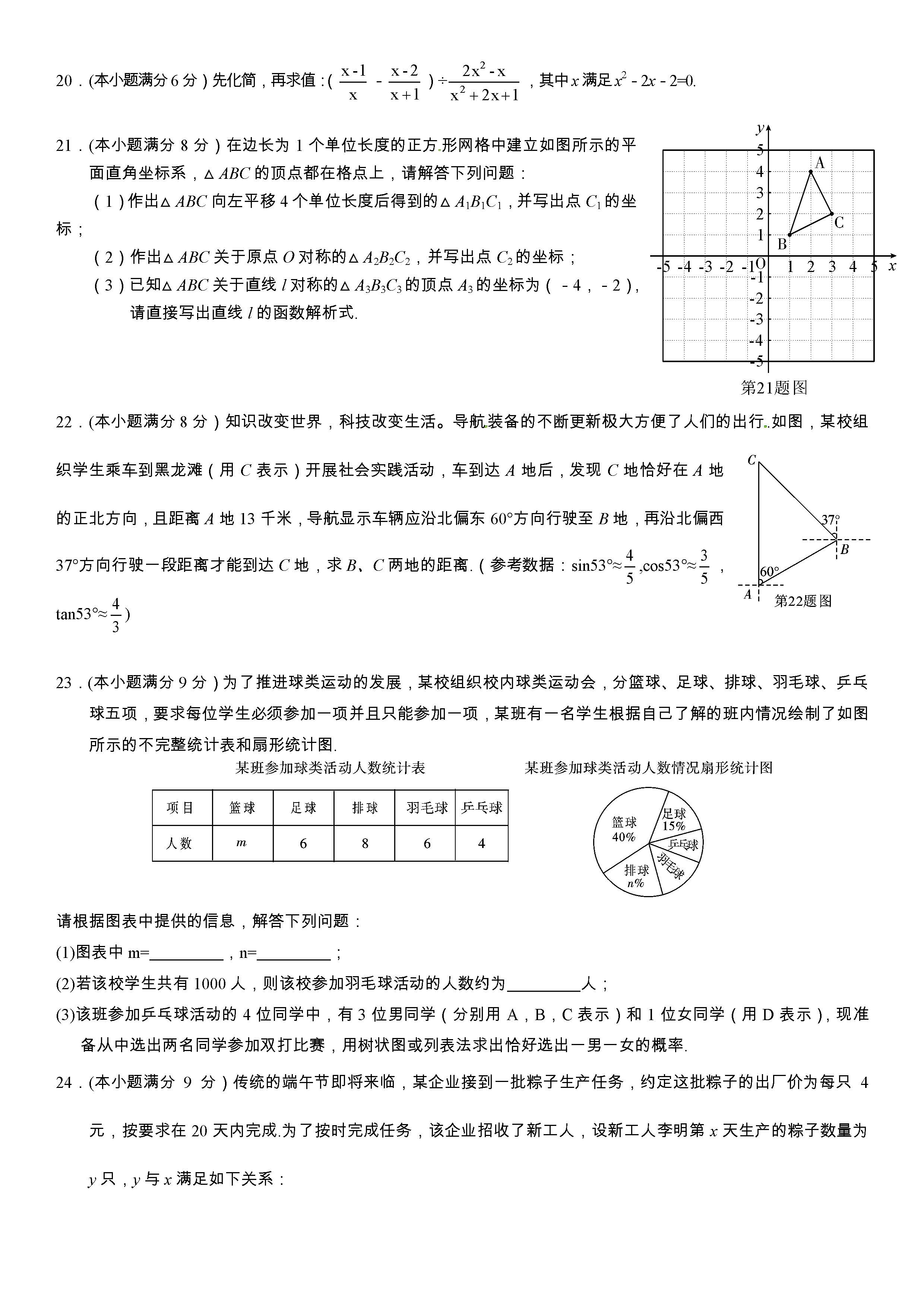 2018��üɽ�п���ѧ���⼰�𰸣�ͼƬ�棩