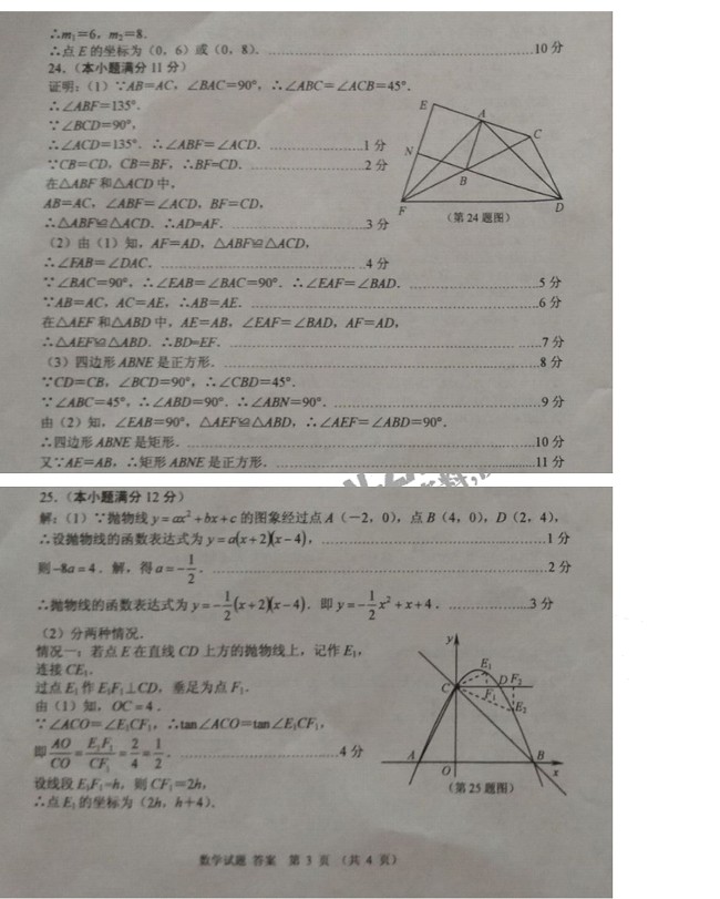 2016ɽ�������п���ѧ���⼰��