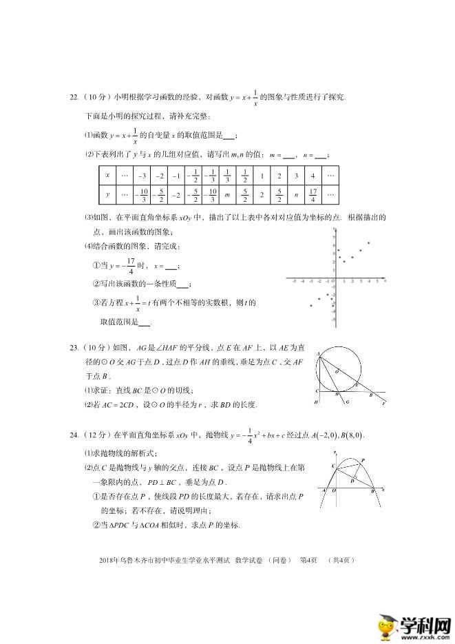 2018���½���³ľ�����п���ѧ���⼰��