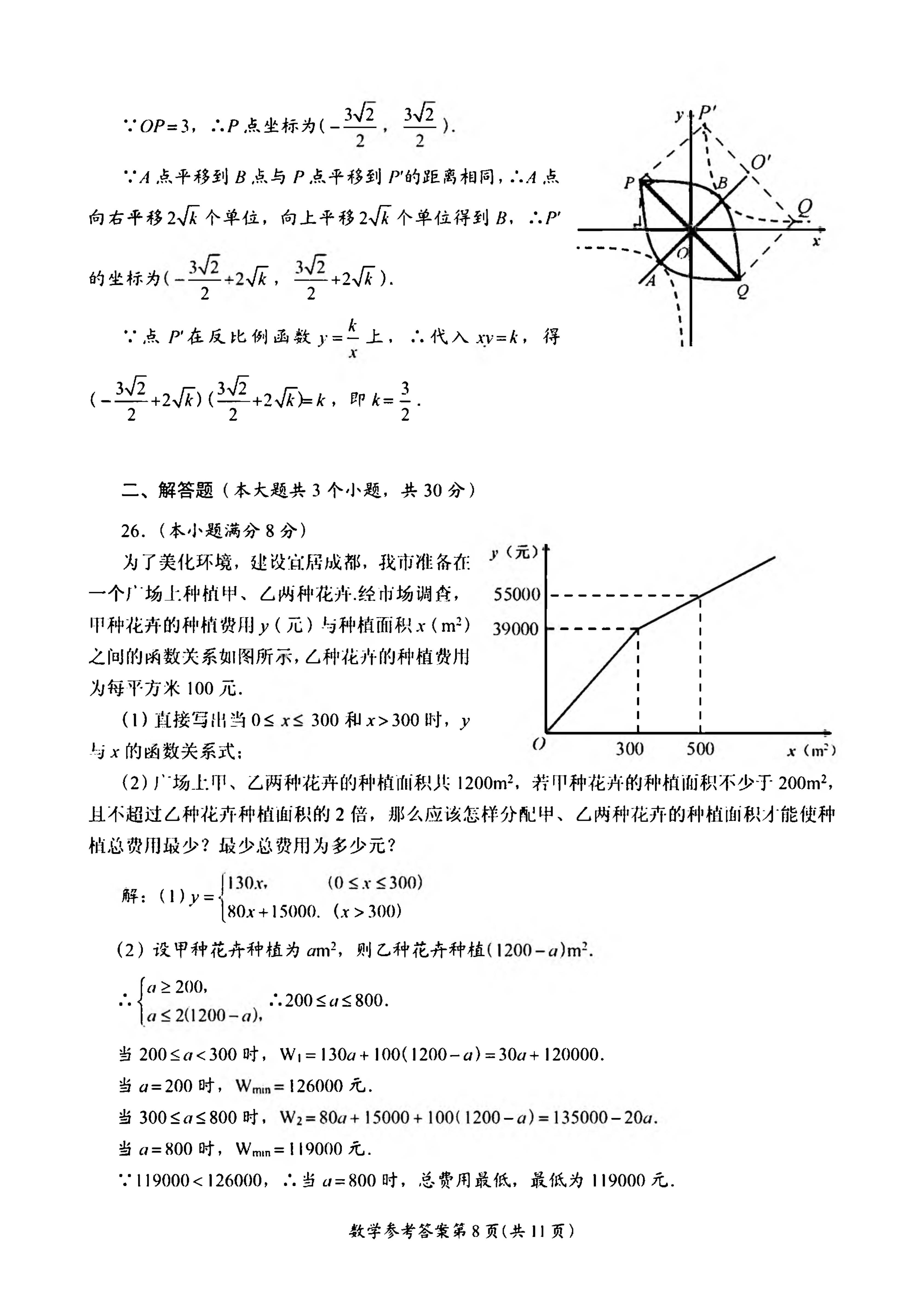 2018��ɶ��п���ѧ���⼰�𰸣�ͼƬ�棩