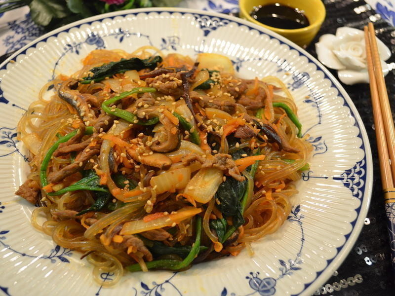 韩式什锦炒粉丝的做法