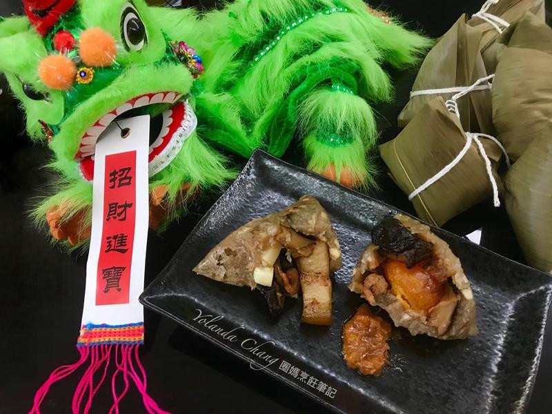 蒟蒻米杏鲍菇粽子的做法