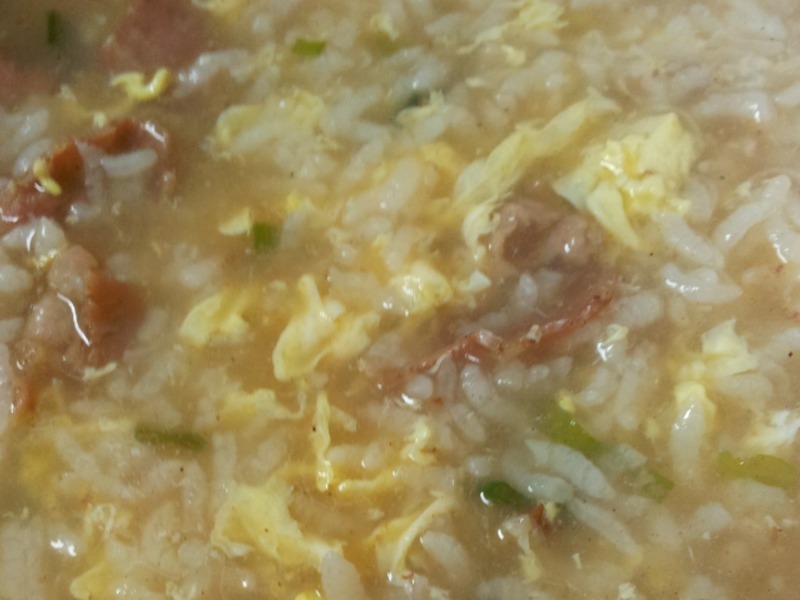 鸡蛋牛肉粥的做法