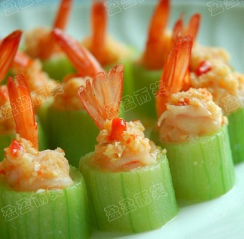 丝瓜醸虾盅的做法