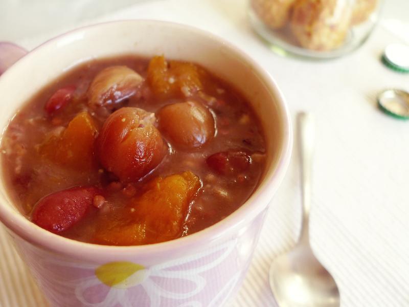 桂圆地瓜五榖甜粥的做法