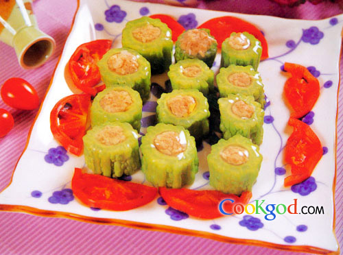 海鲜酿苦瓜的做法