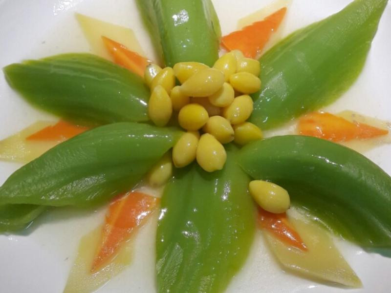 白果烩芥菜的做法