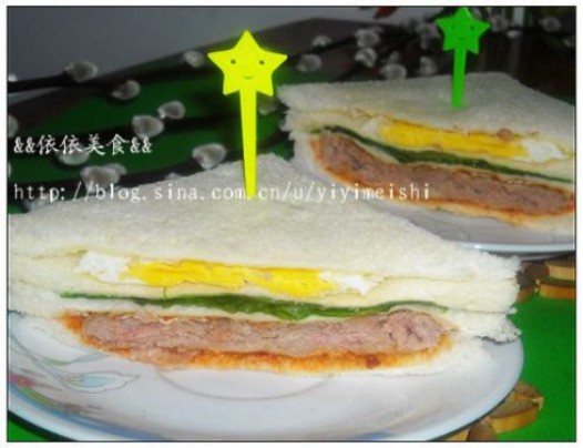营养三文治的做法