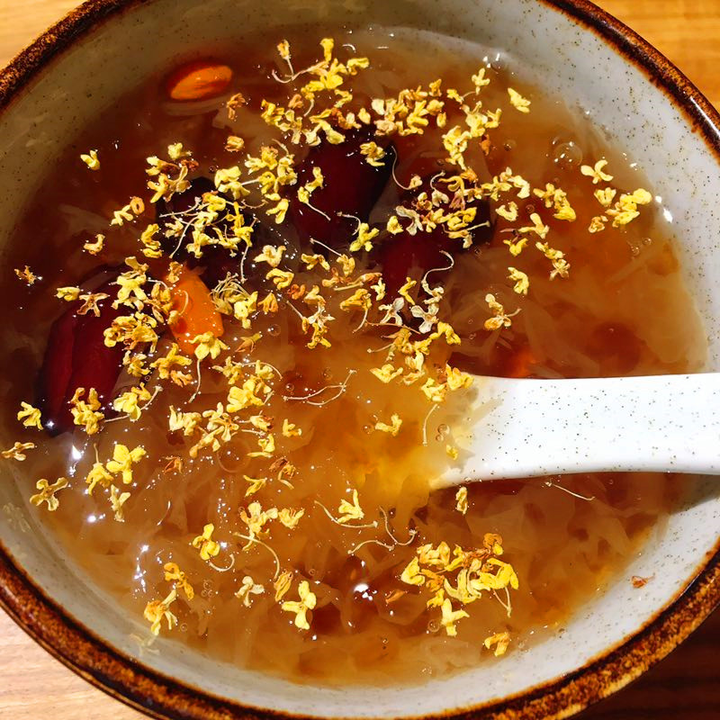 银耳桂花羹的做法