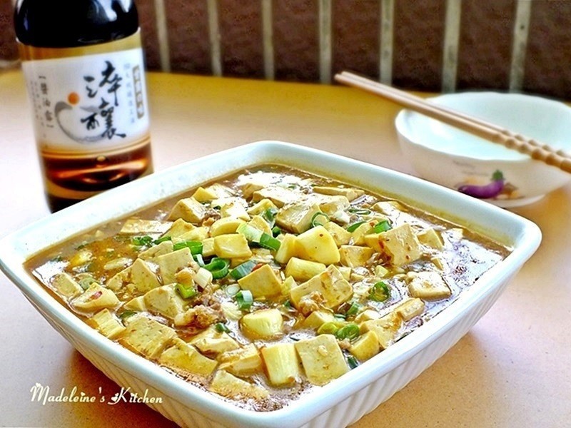 麻婆茭白笋豆腐【淬酿节气食谱】的做法