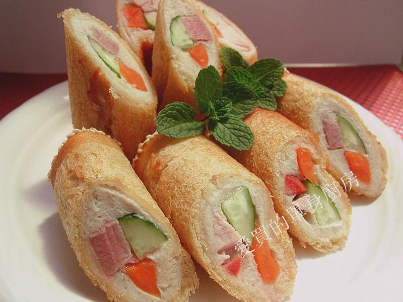 彩色面包卷的做法