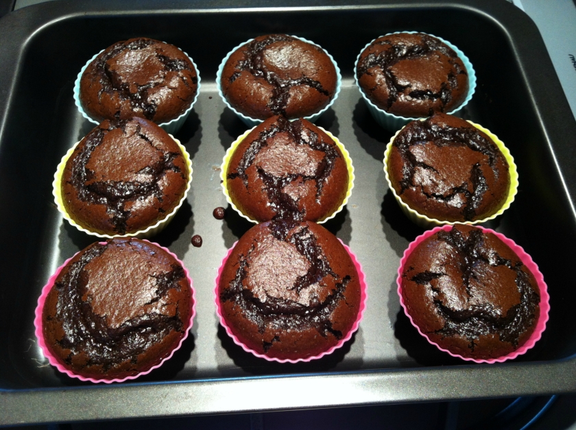 低脂低卡路里-巧克力甜菜迷你蛋糕的做法