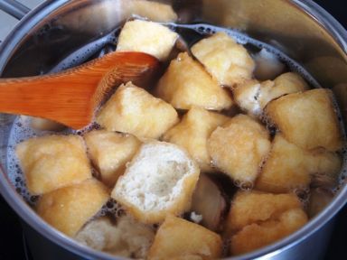 上海食谱 - 油豆腐粉丝汤的做法