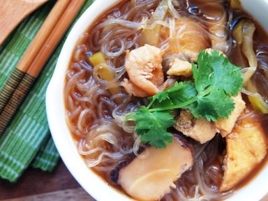 上海食谱 - 油豆腐粉丝汤的做法