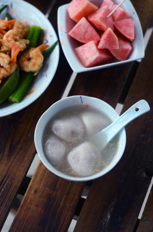 花生核桃汤圆的做法