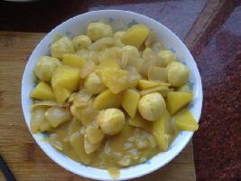 咖喱鱼丸的做法