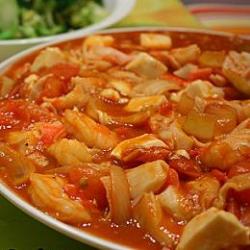 茄皇海鲜烩豆腐的做法